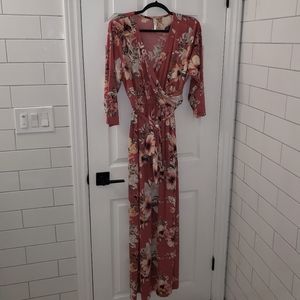 Floral wrap dress